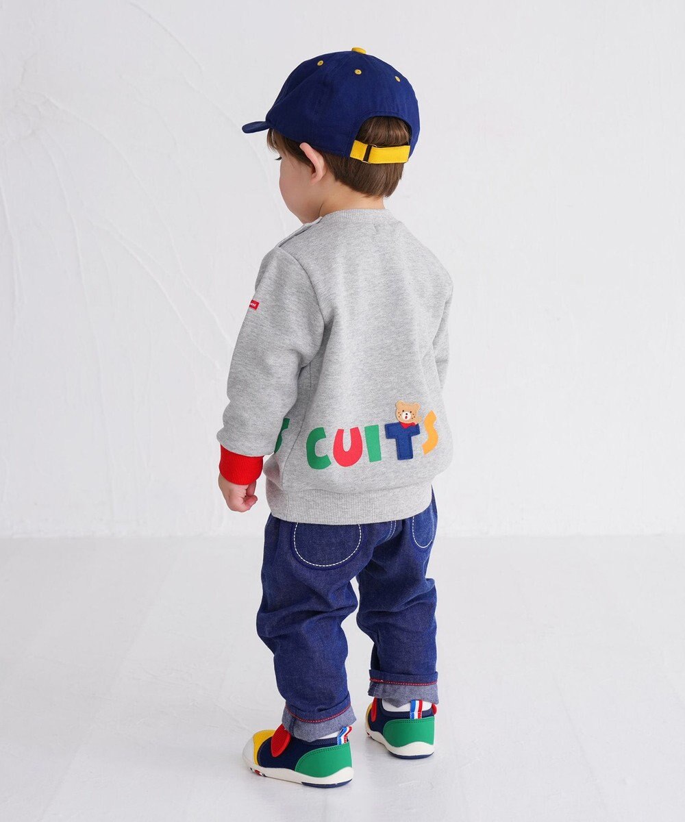 MIKI HOUSE HOT BISCUITS 【80-120cm】 立体ロゴ×キャラクタートレーナー 