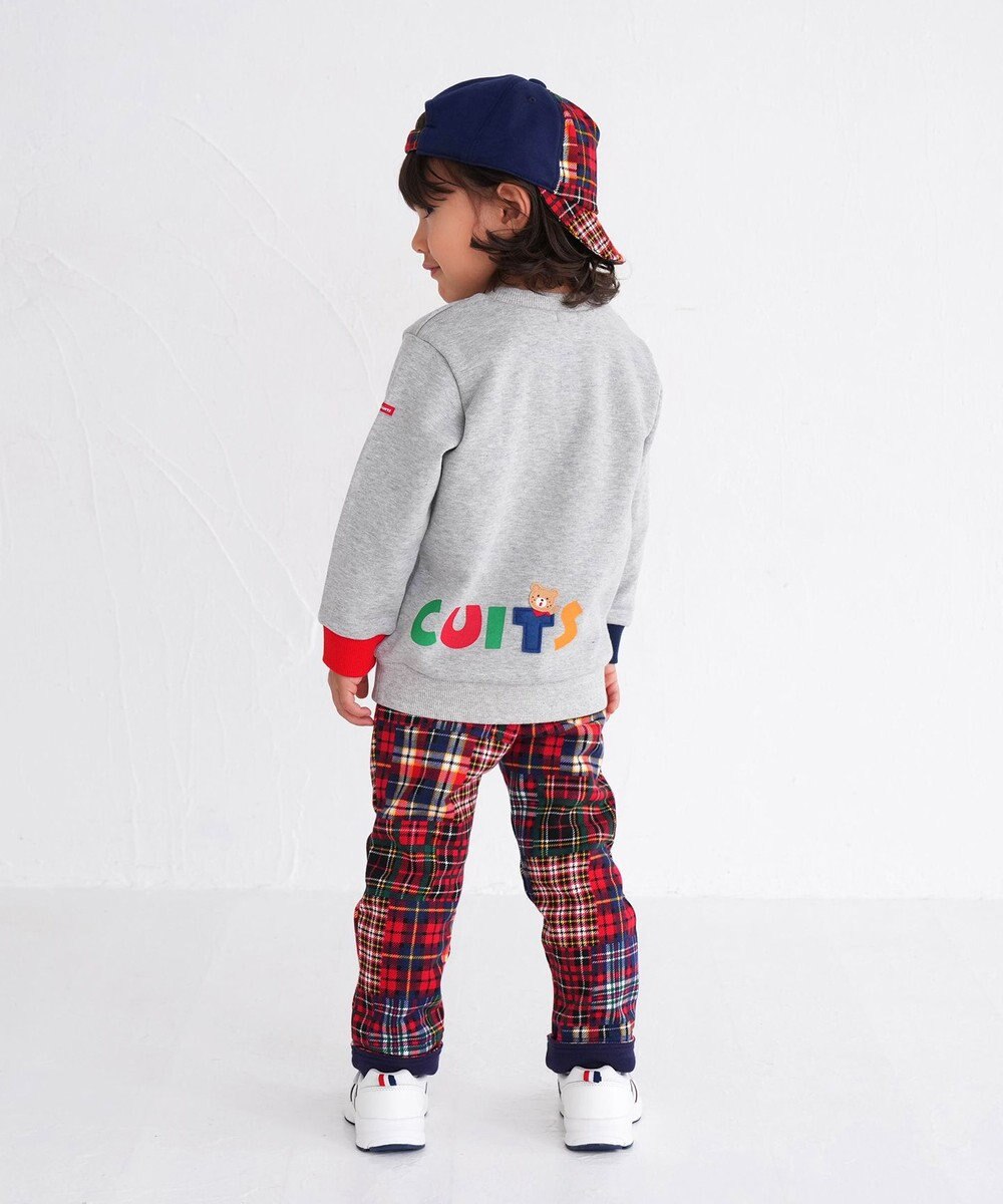 MIKI HOUSE HOT BISCUITS 【80-120cm】 立体ロゴ×キャラクタートレーナー 