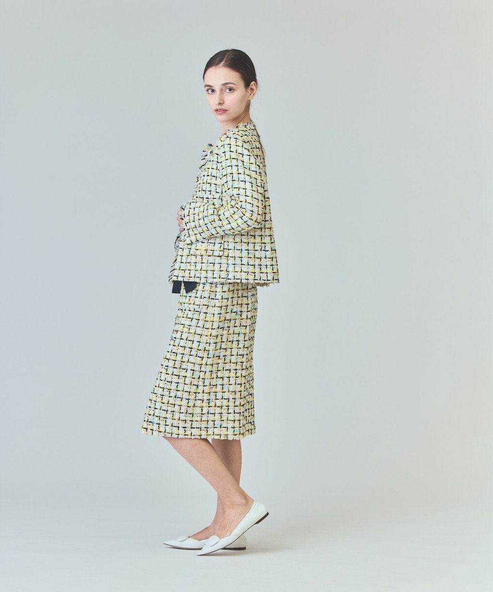 GRACE CONTINENTAL チュールヤーンツイードジャケット 