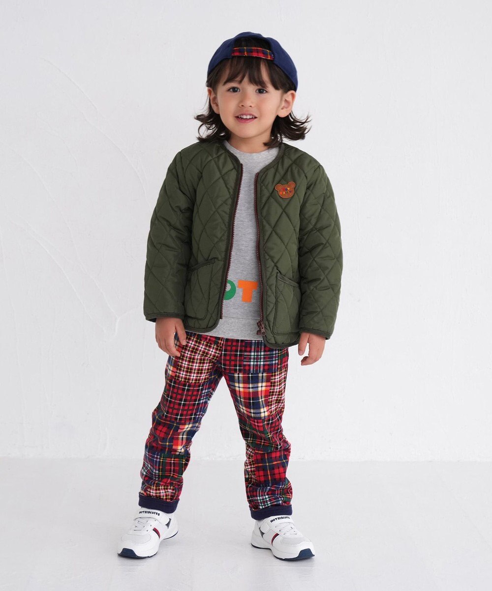 MIKI HOUSE HOT BISCUITS 【80-120cm】 立体ロゴ×キャラクタートレーナー 