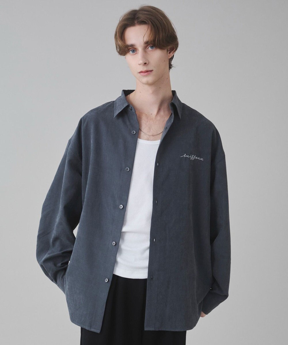 WEGO 【ユニセックス着用ITEM】フィブリルワンポイントBIGシャツ（長袖） 