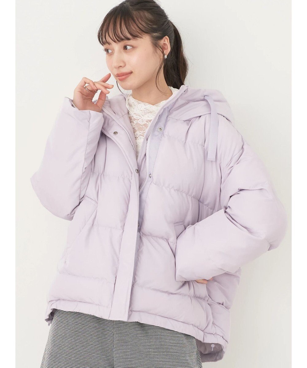 earth music&ecology フーディー中綿ブルゾン 