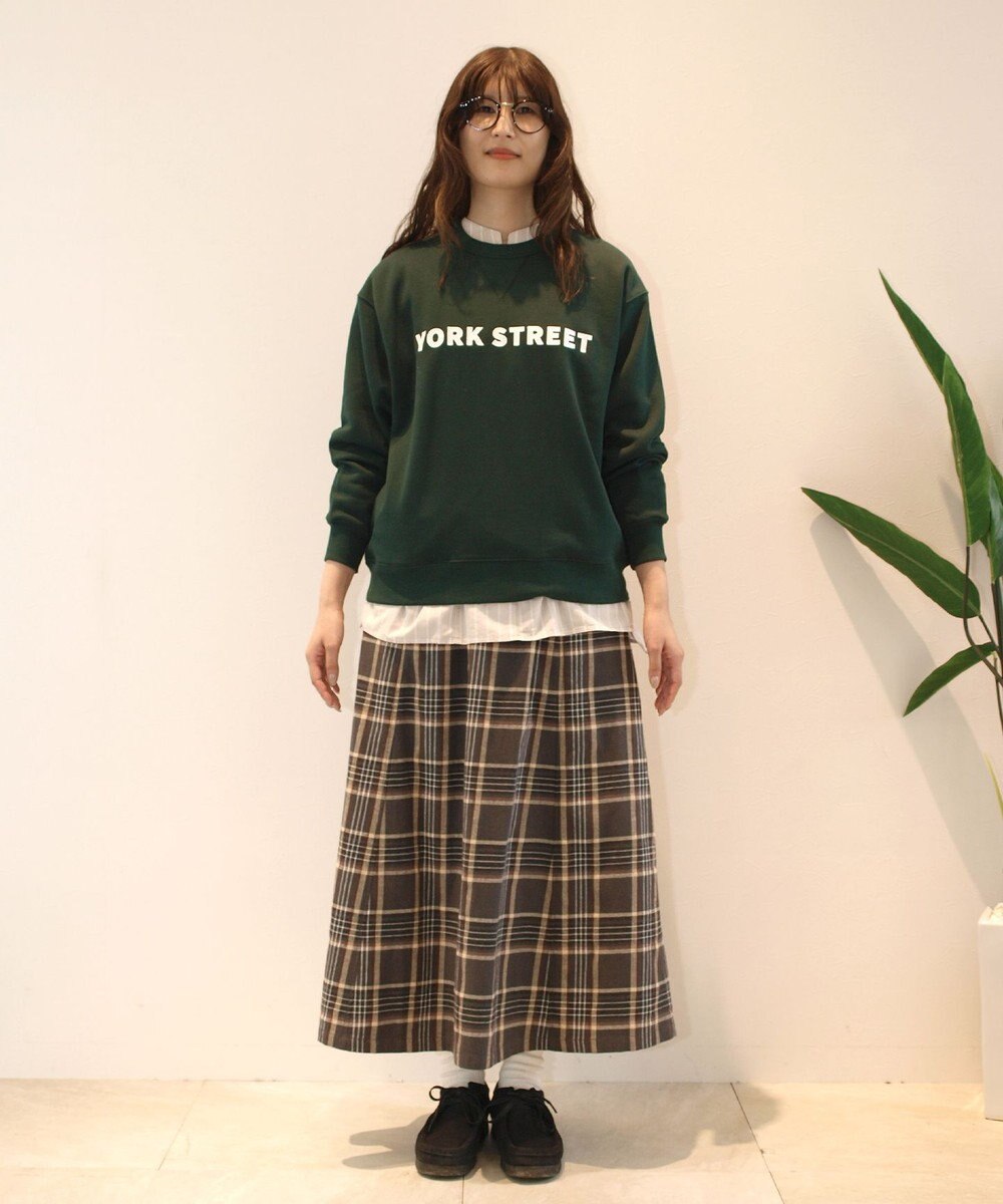 J.PRESS YORK STREET 【UNISEX】裏毛ベーシックロゴ スウェット 
