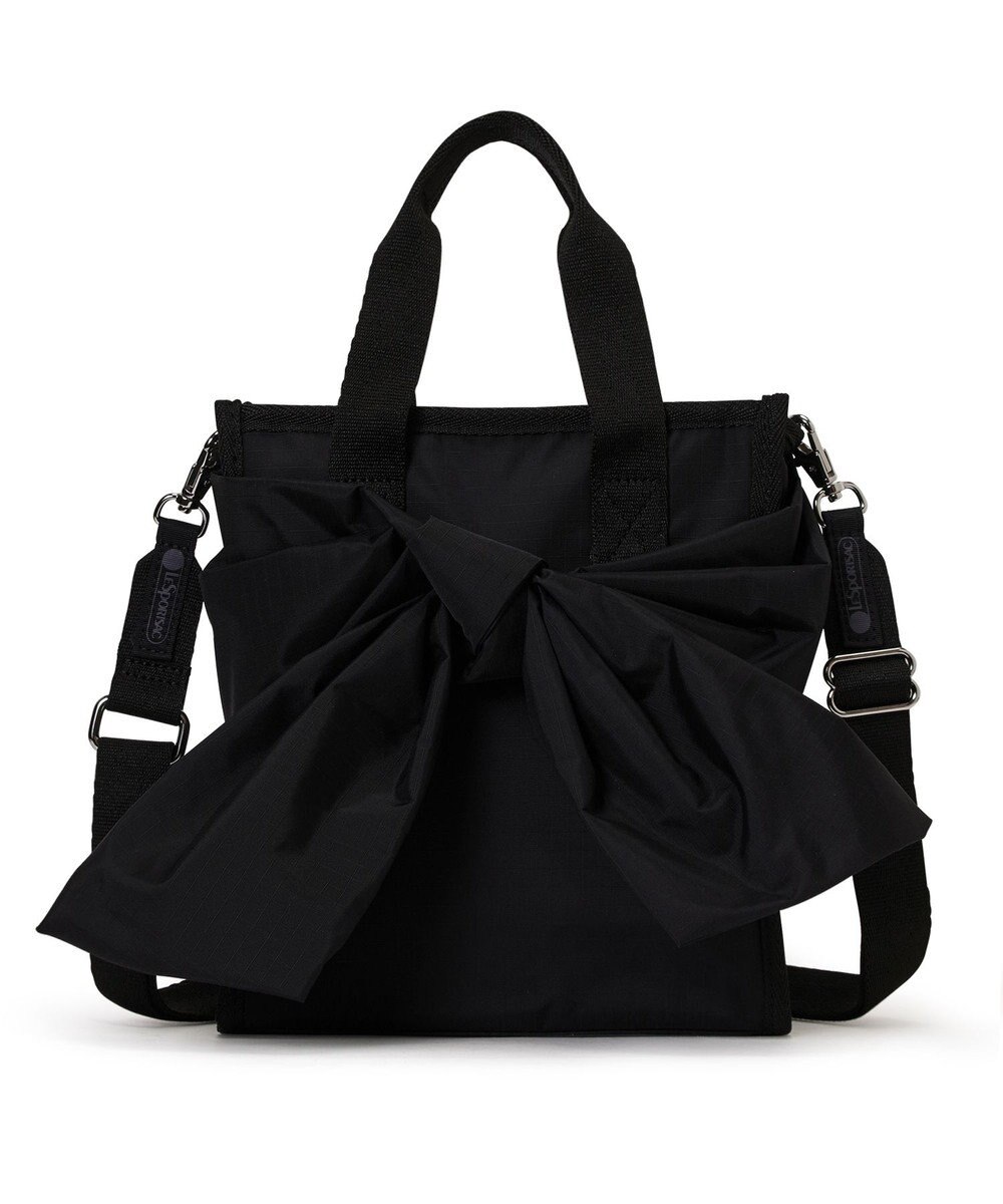 LeSportsac BOW MINI N/S TOTE/ブラックボウズ 