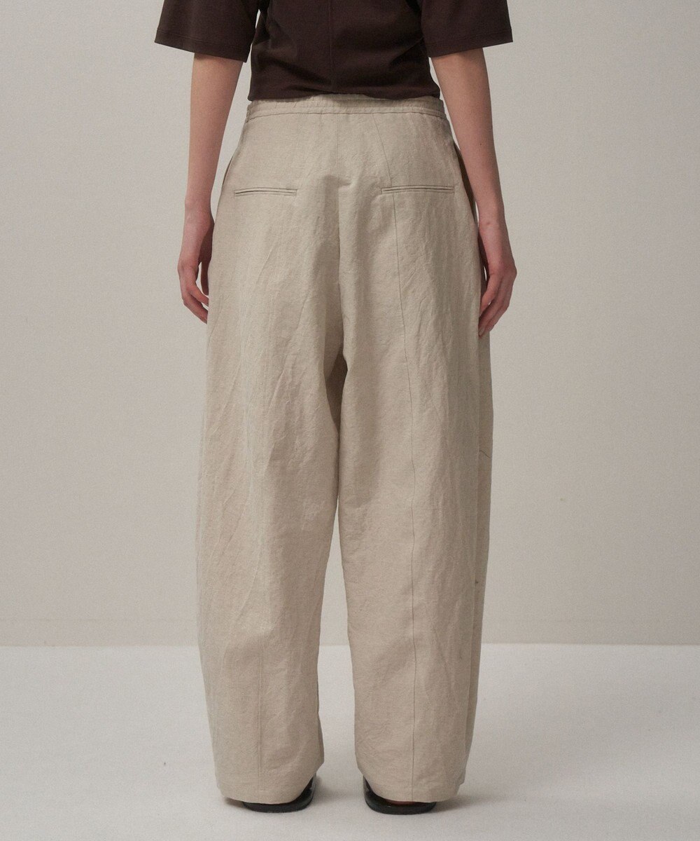 ATON CRISPY LINEN | イージーパンツ 