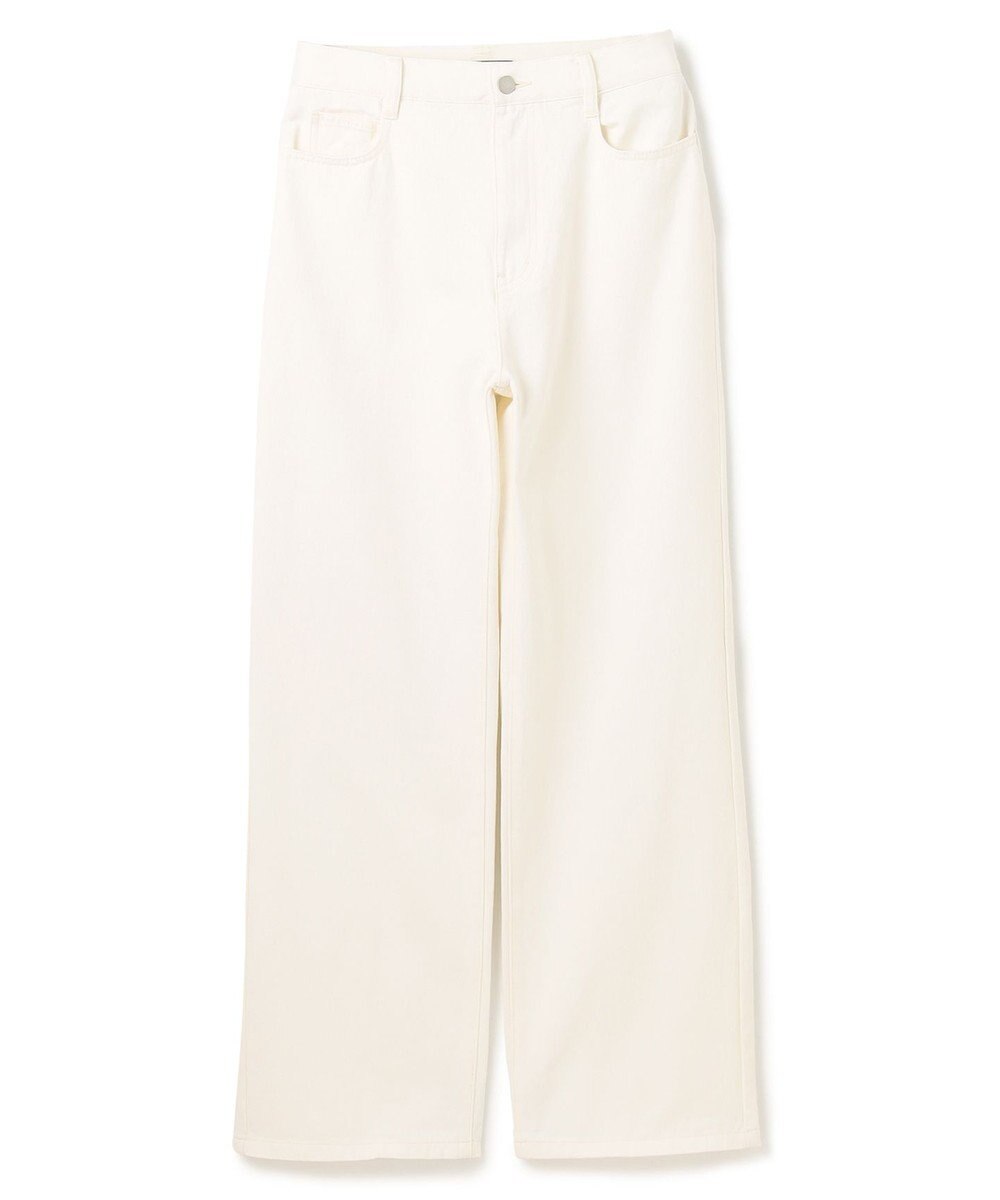 BEIGE， 【洗える・SPRiNG 3月号掲載】FICUS / デニムワイドストレートパンツ 