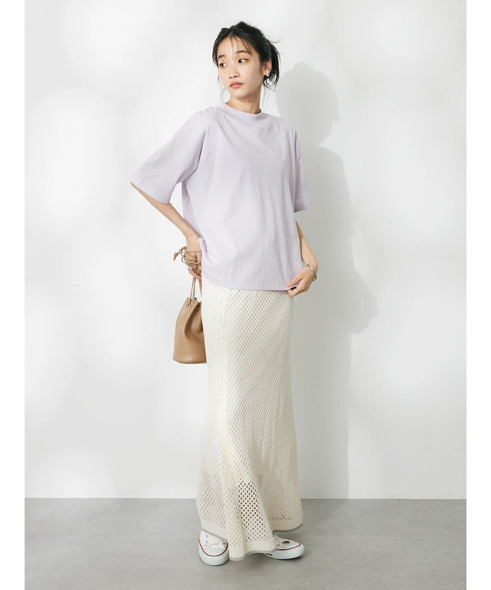 CRAFT STANDARD BOUTIQUE 接触冷感モックネックリングドットプルオーバー 