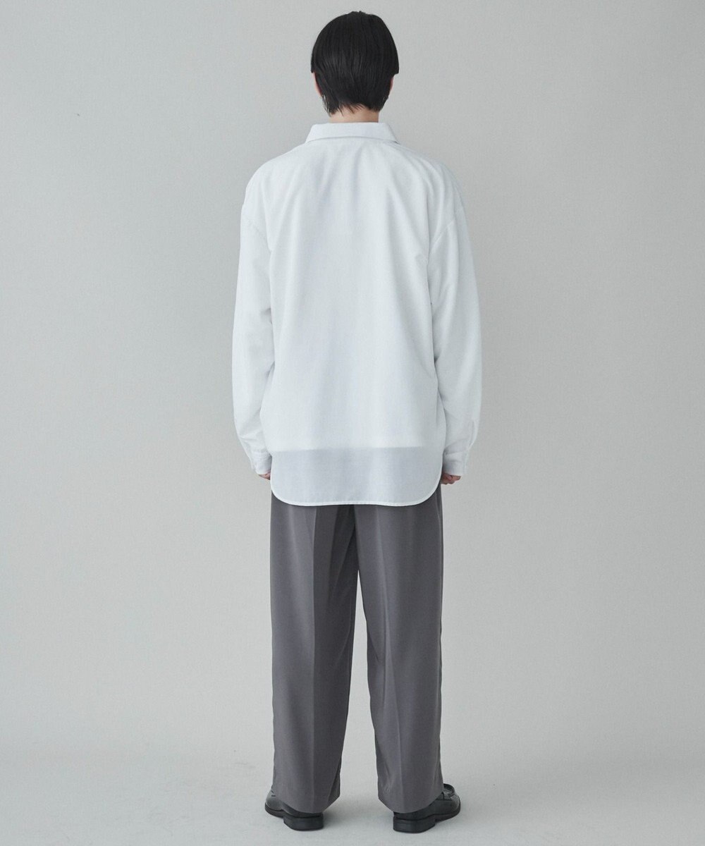 WEGO 【ユニセックス着用ITEM/SMLサイズ展開/冷房対策/紫外線対策】シアーBIGシャツ 