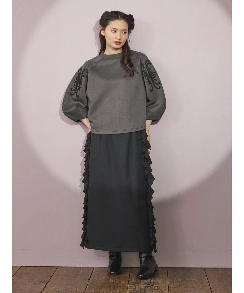 Green Parks ■ＥＳＣＡＲ　サイドラッフルナロースカート 