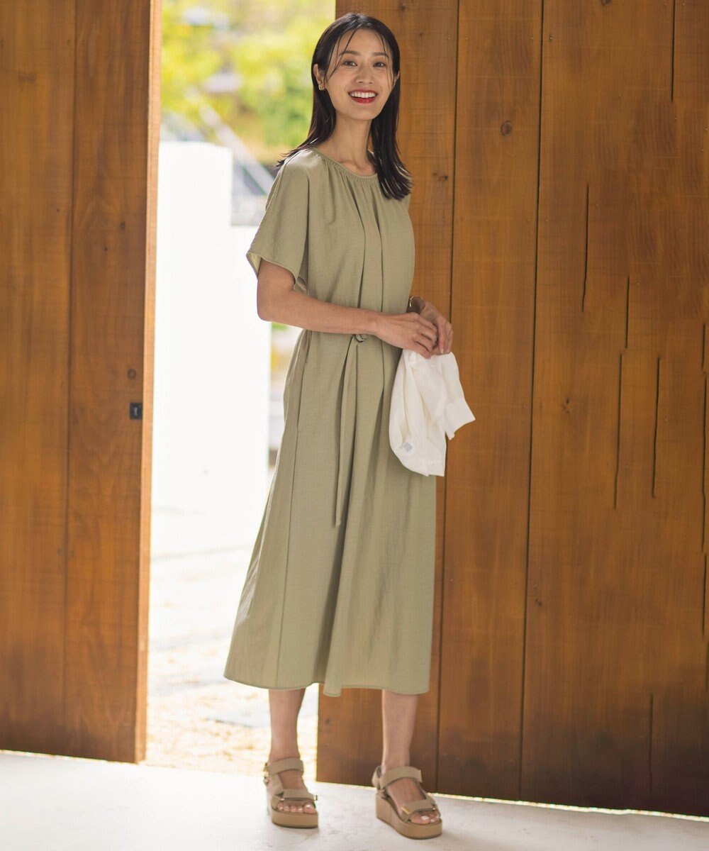 J.PRESS LADIES 【WEB限定・洗える】ナチュラルスムース ワンピース 