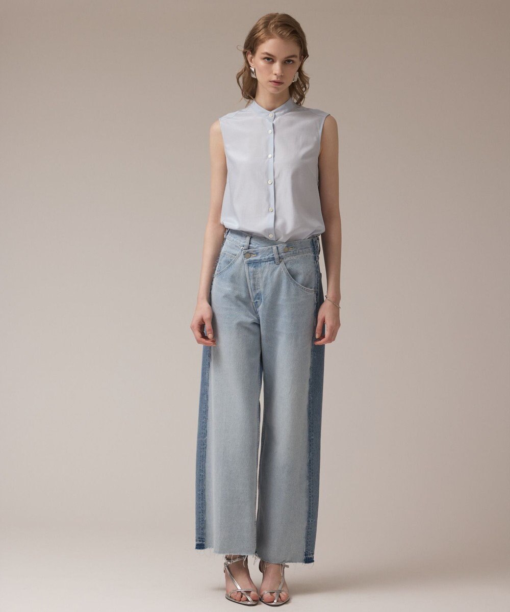 GRACE CONTINENTAL リメイクストレートデニムパンツ 