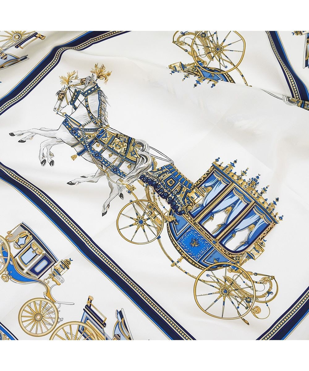 Marca ＜再登場！＞【伝統横濱スカーフ】馬車行列  大判 シルクツイル スカーフ 