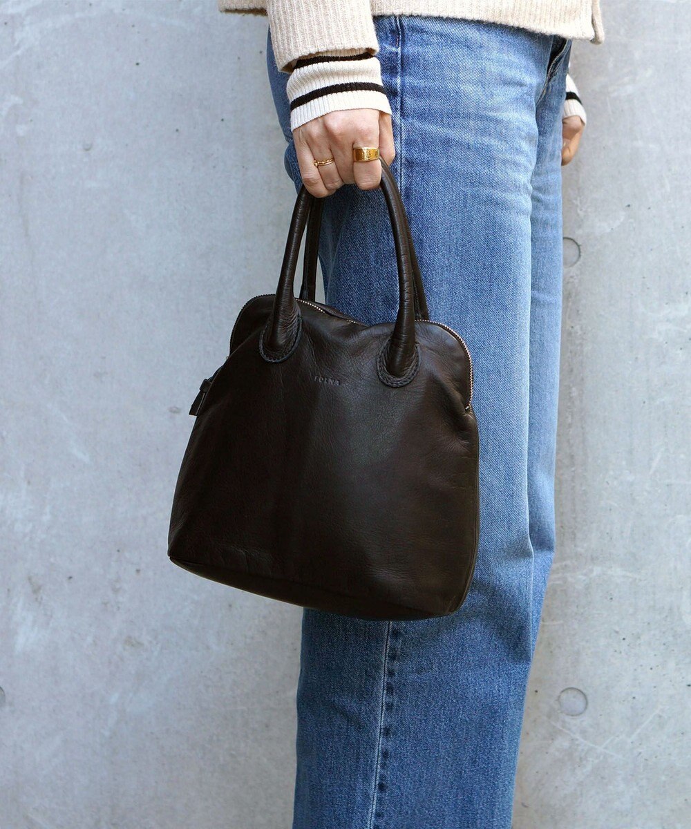 FOLNA RD ソフトレザーブガッティボストンバッグ 