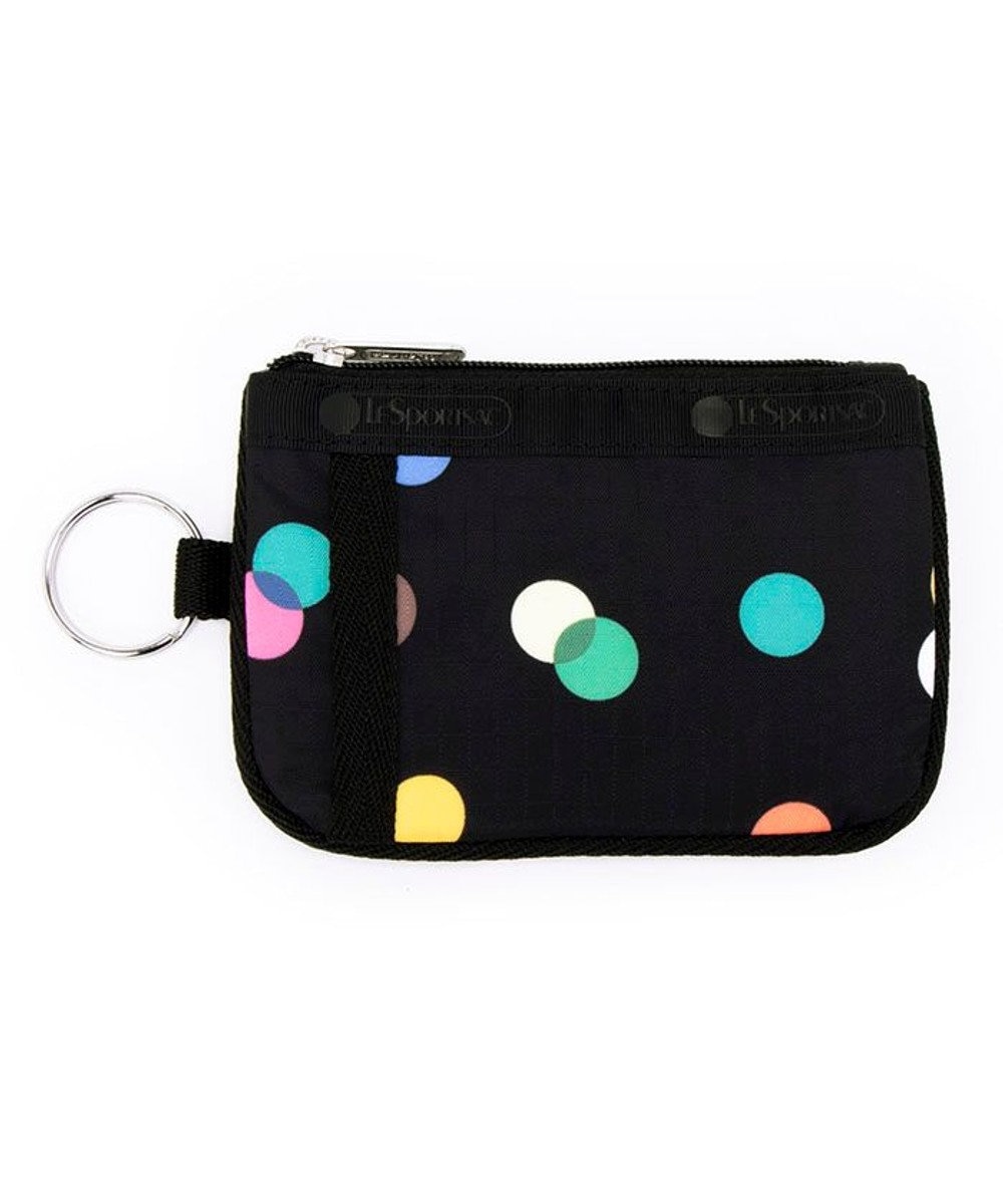 LeSportsac KEY CARD HOLDER/マルチカラードッツブラック マルチカラードッツブラック