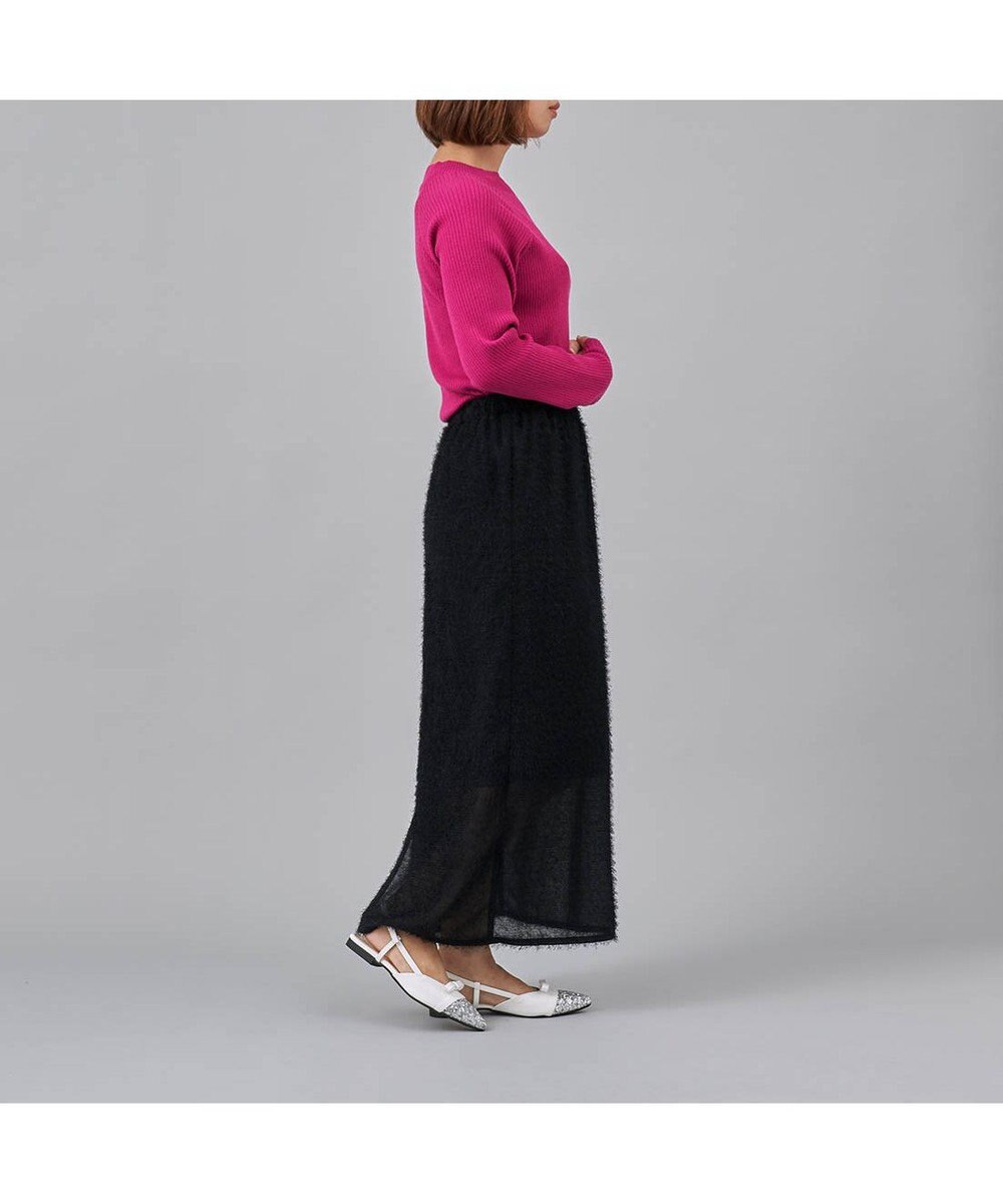 MODE ET JACOMO <carino>グリッターコンビフラットシューズ 