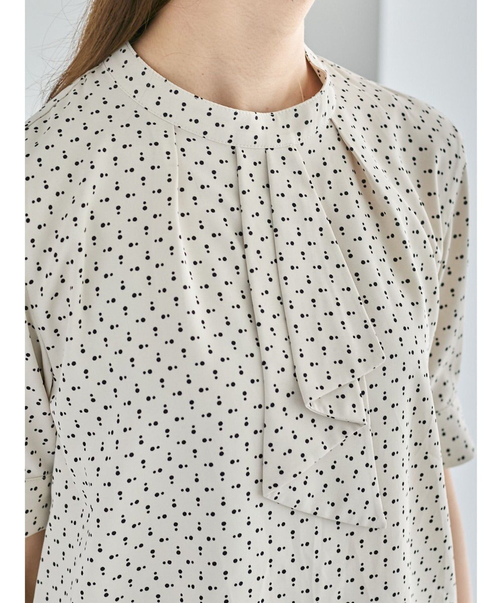 Te chichi パターンアソート5分袖ボウタイブラウス 