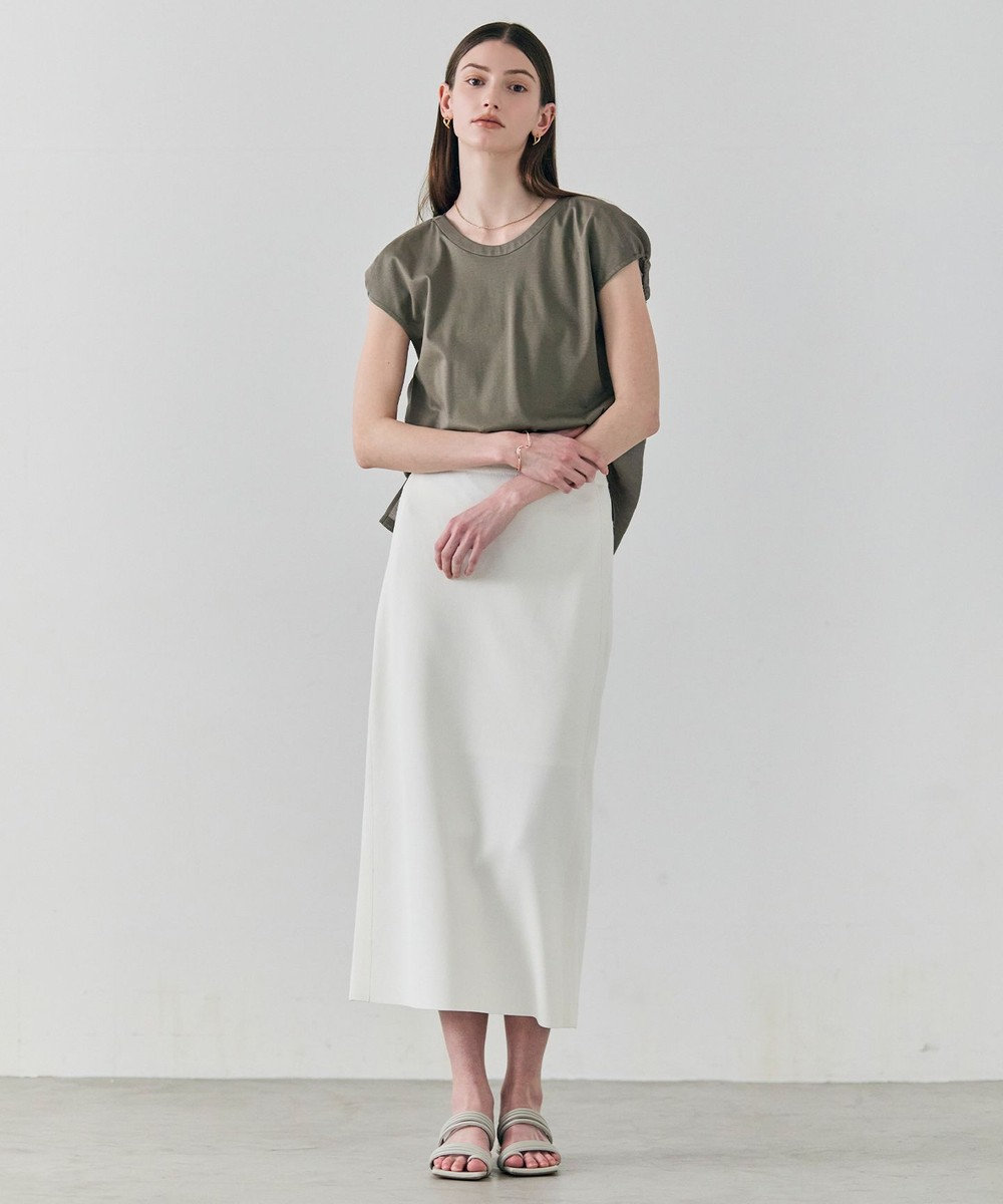BEIGE， ZEOLITE / バックツイスト コンビトップス 