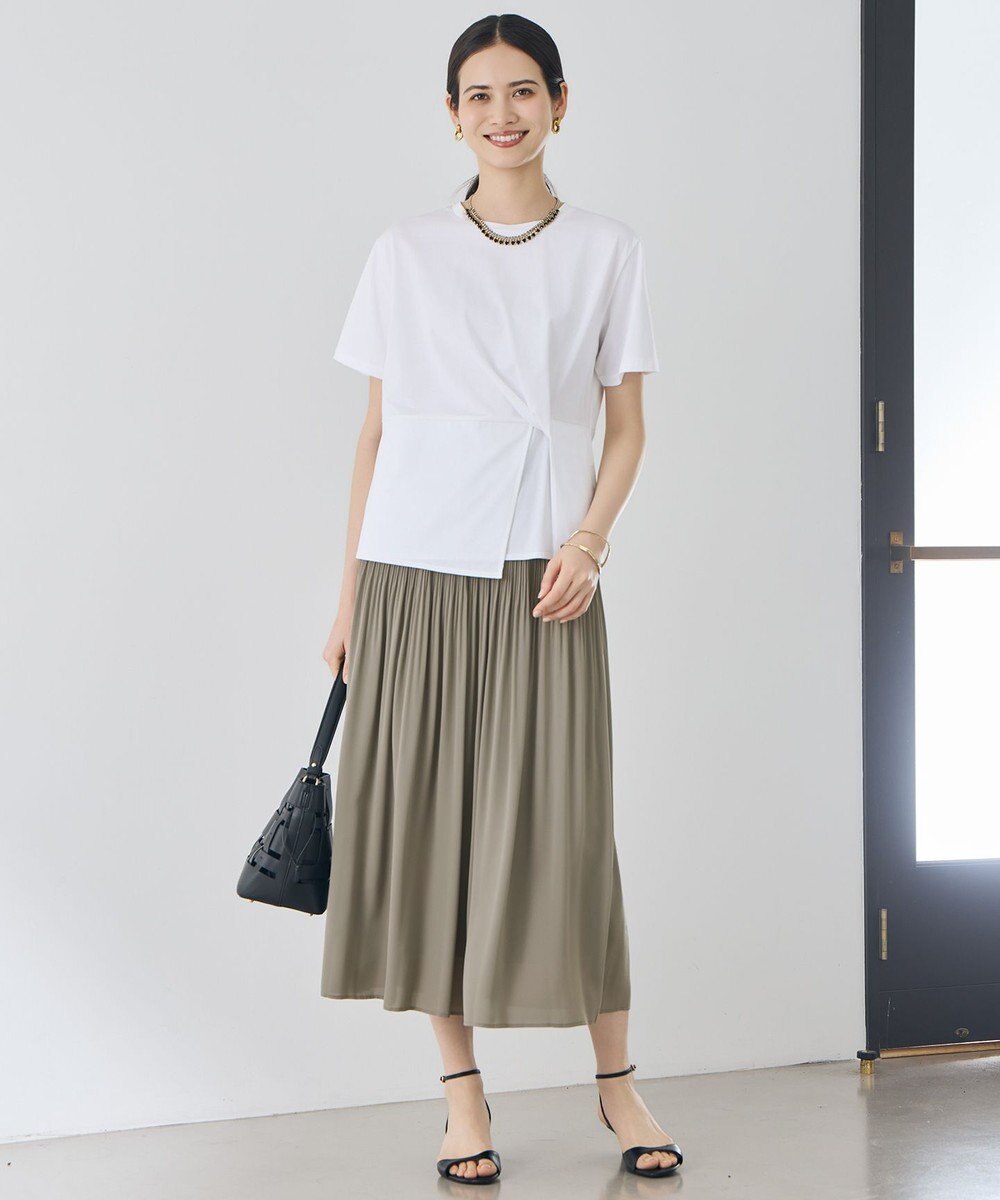 自由区 S ツイストディテール Tシャツ 