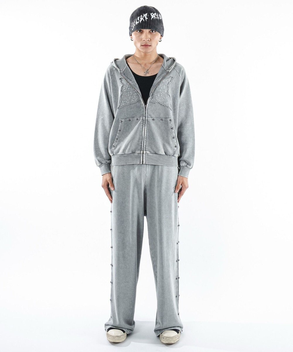 WEGO パウダーブリーチスタッズZIPパーカー 