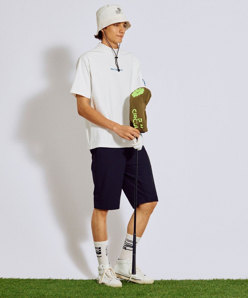 PW CIRCULUS 【吸水速乾 / UV遮蔽率99.5% UVカット / ストレッチ】【MEN】アニマルグラフィックモックT ゴルフ 