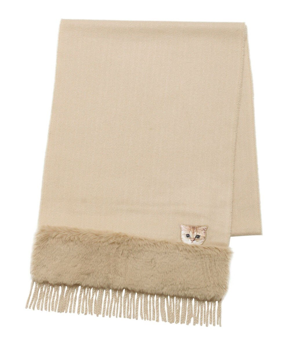 MOONBAT PAUL & JOE ACCESSOIRES ヌネットワッペン×ファームースタッチマフラー（パッケージ入り） 