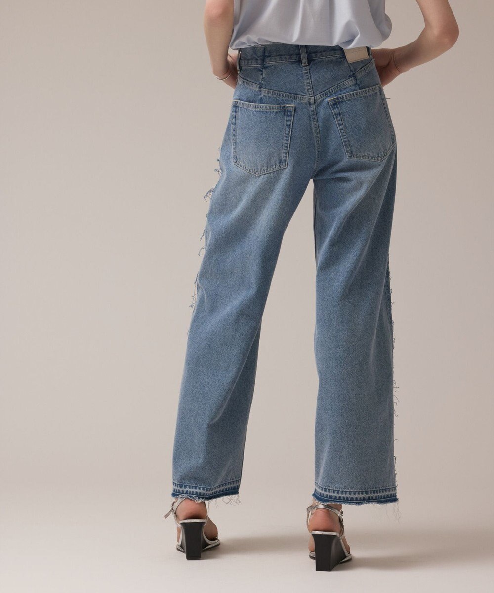 GRACE CONTINENTAL リメイクストレートデニムパンツ 