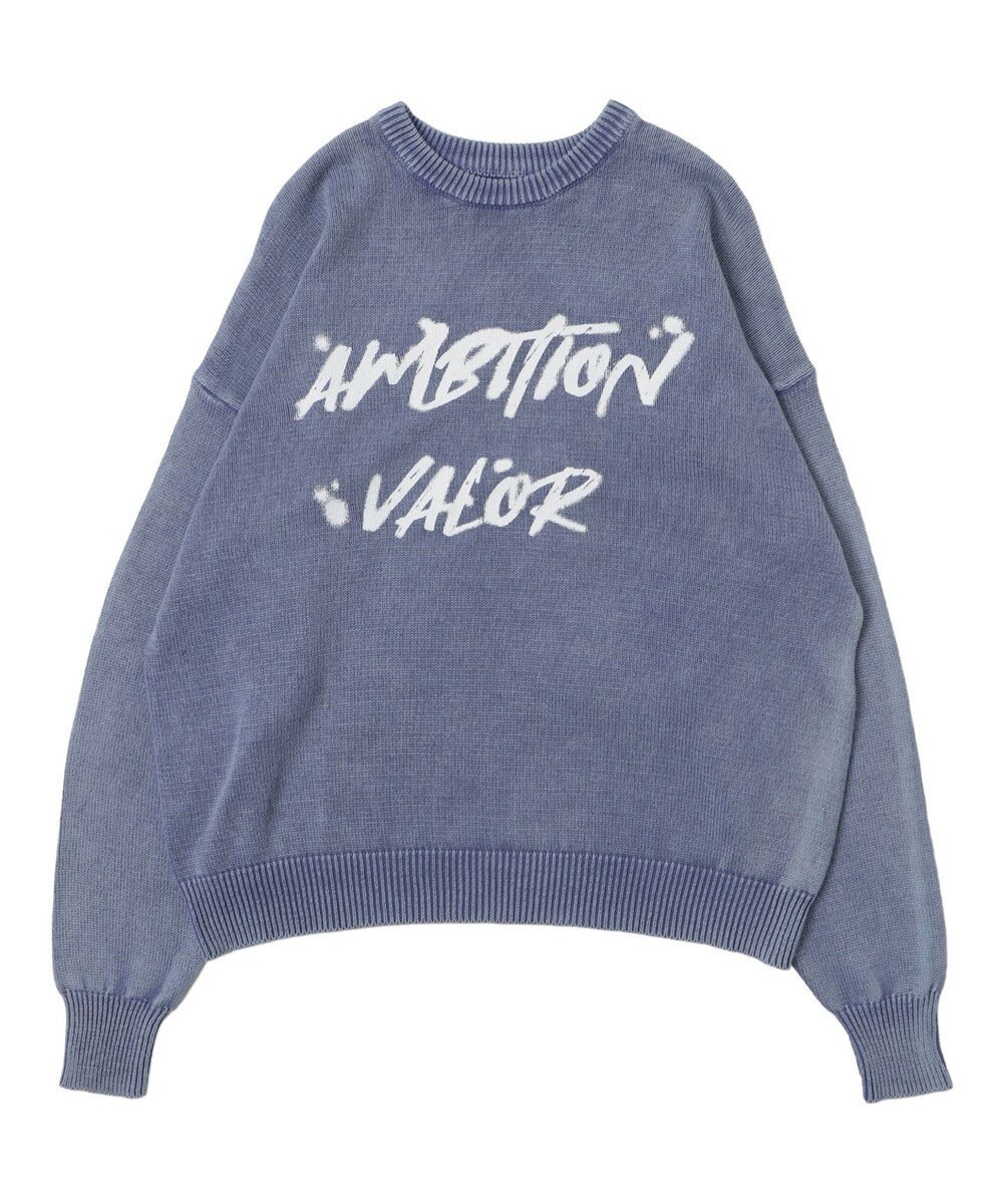 WEGO ヴィンテージウォッシュニットプルオーバー 