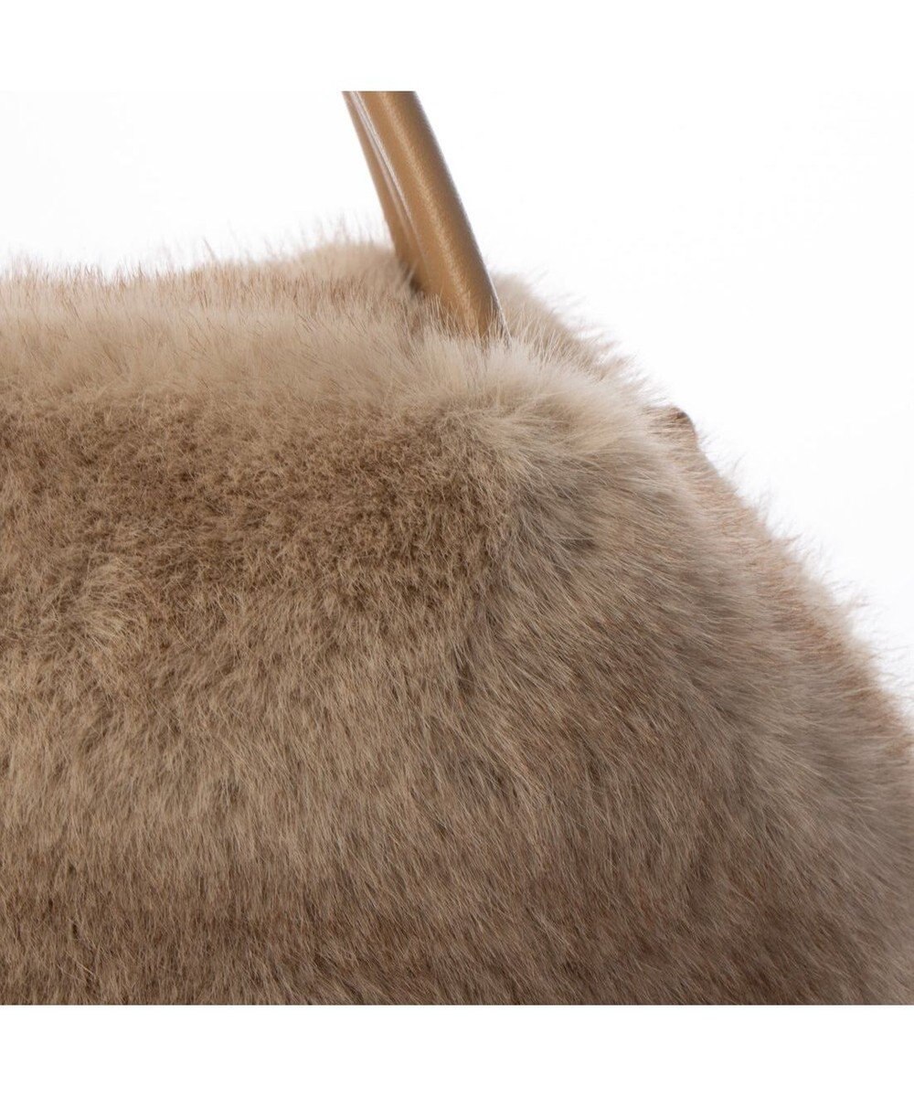 UNBILLION カシュカシュ cachecache / ミンク風エコファー2wayボックストート 