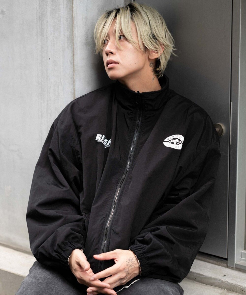 WEGO 【ユニセックス着用ITEM/リバーシブル/2WAY】リバーシブルフリースブルゾン 