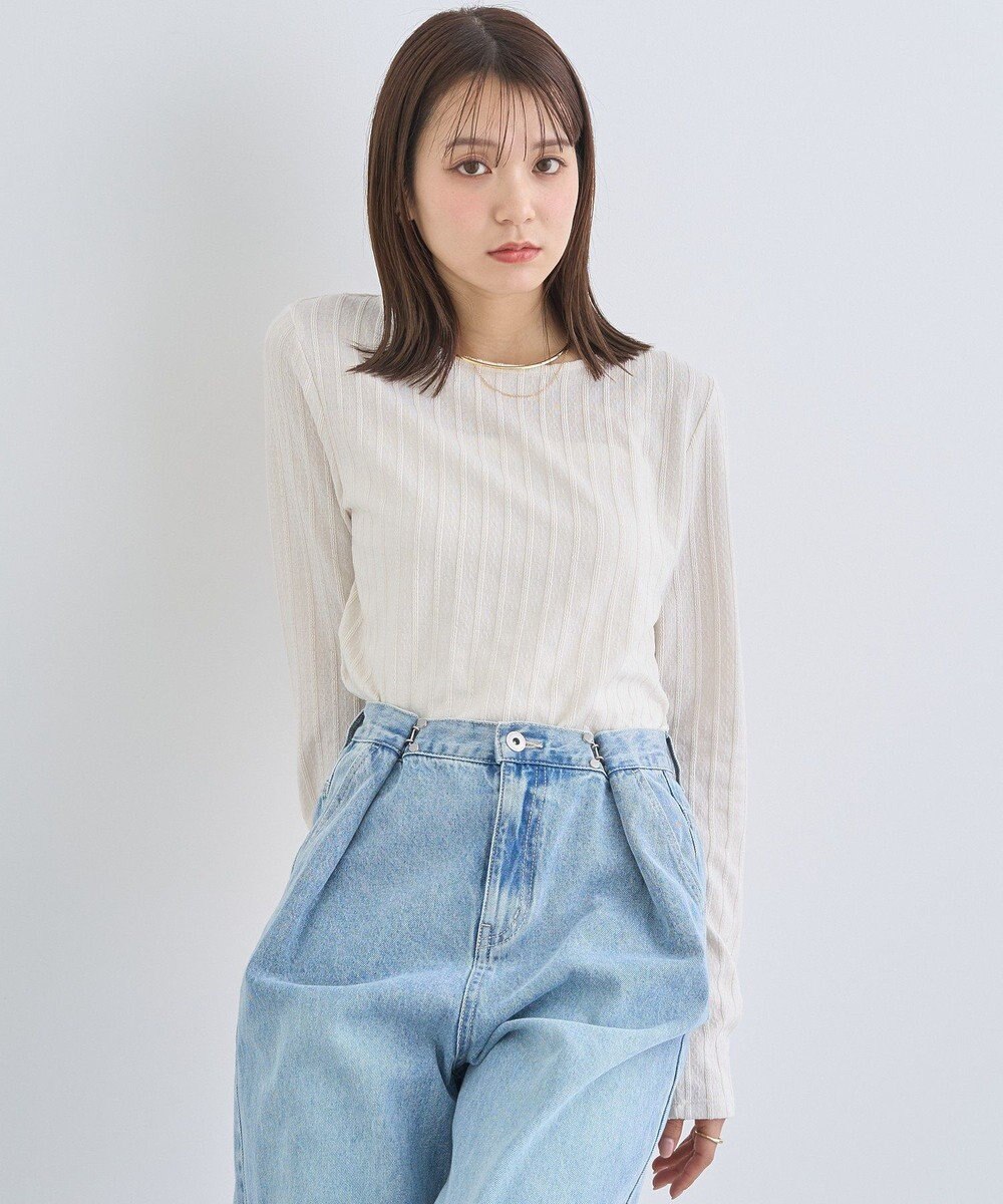 earth music&ecology ぽこぽこプルオーバー 