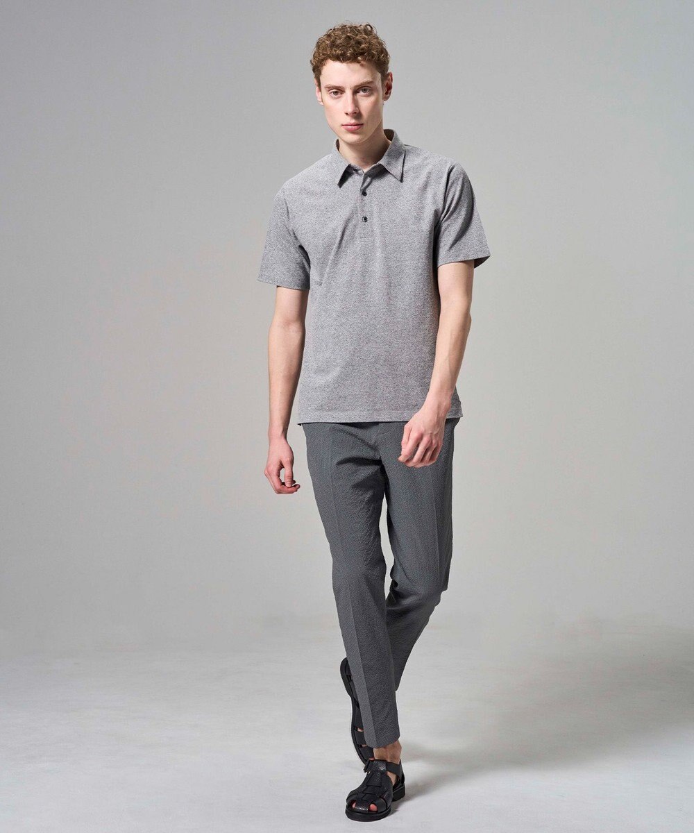 JOSEPH HOMME 【WEB・一部店舗限定】 エアーグリットサッカーストレッチ　ドロスト付テーパードパンツ / PEGG CONVERTIBLE 