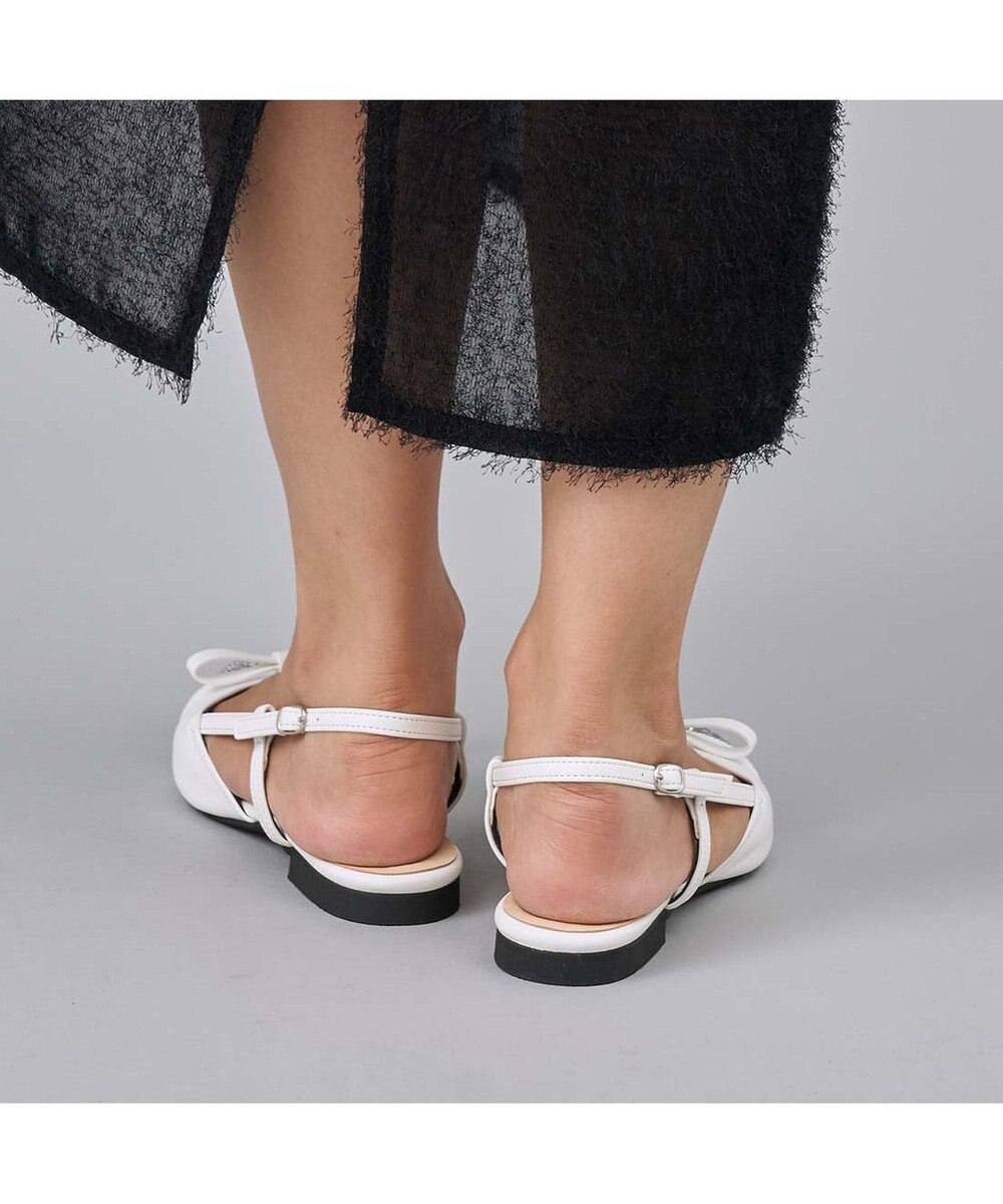 MODE ET JACOMO <carino>グリッターコンビフラットシューズ 