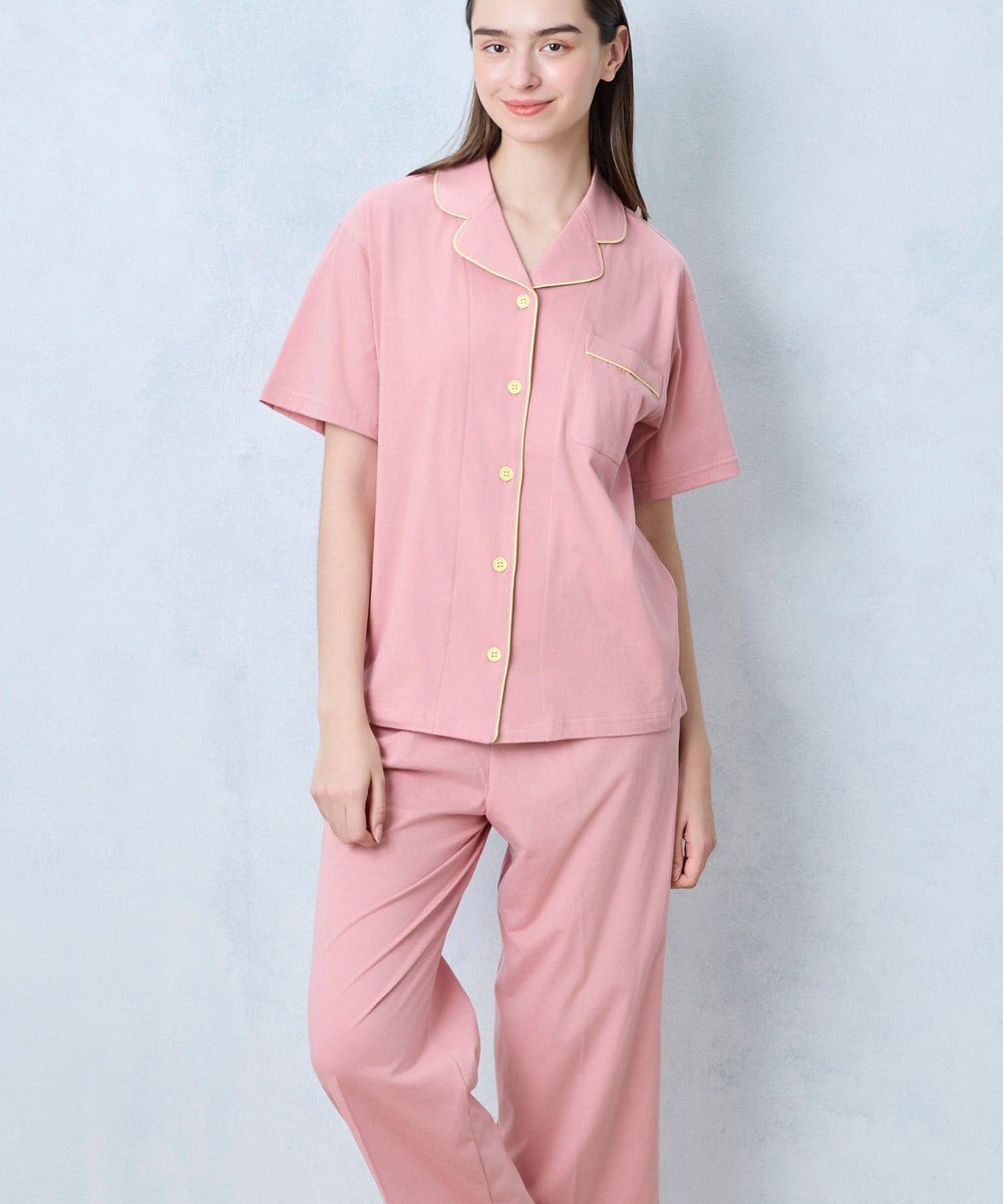 une nana cool 【綿100％】40ハイゲージ天竺半袖パジャマ MADE WITH LIBERTY FABRIC 