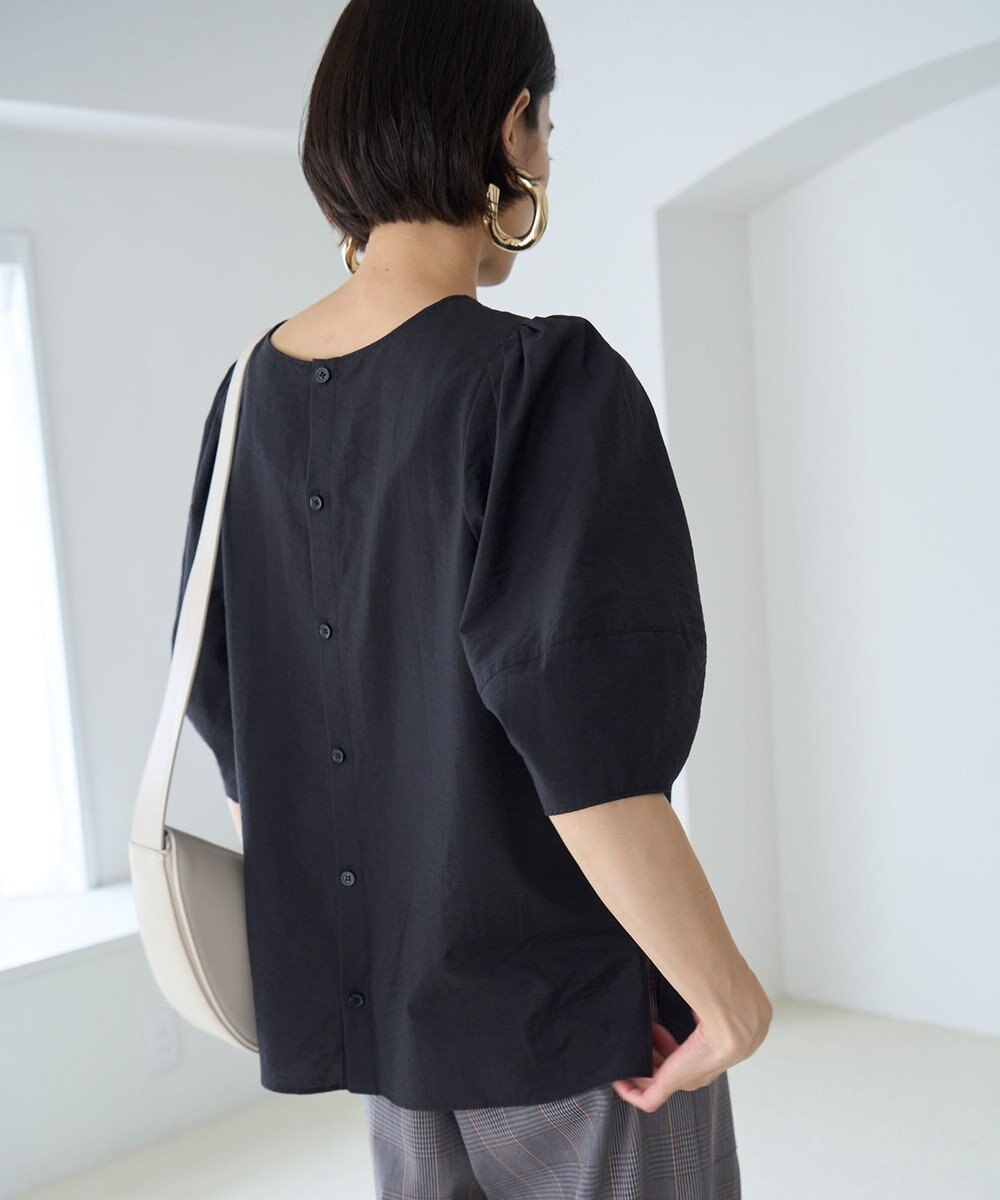 UNFILO ワッシャーブロード 2WAYブラウス 