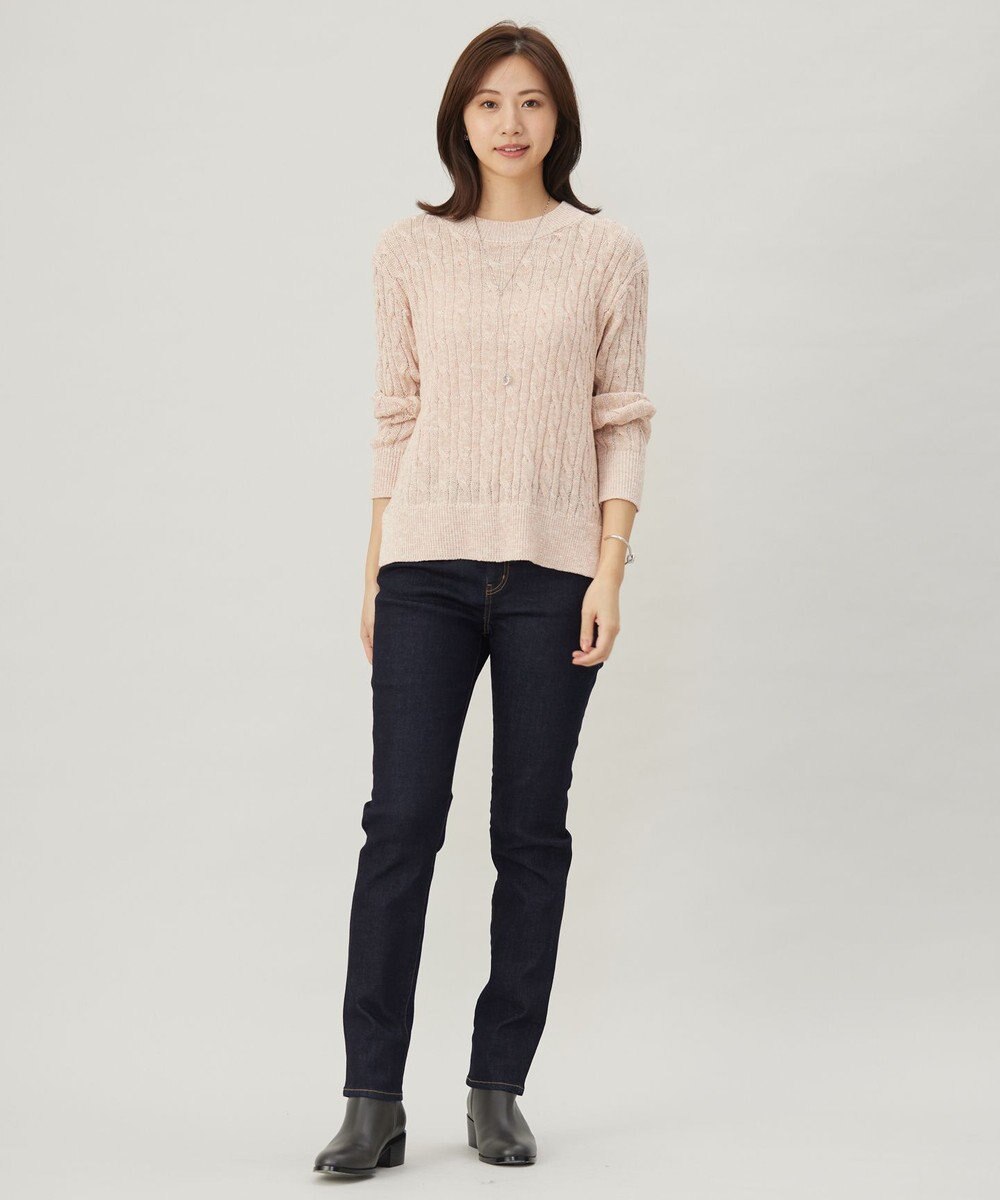 J.PRESS LADIES S 【洗える】BASIC STRETCH DENIM スキニー パンツ 