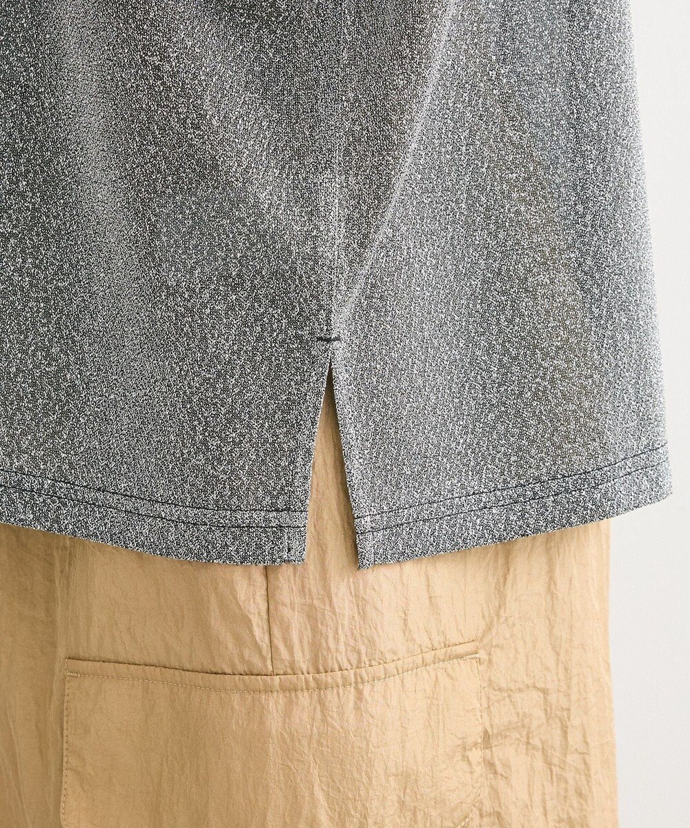 Green Parks 袖チュールドッキングラメプルオーバー 