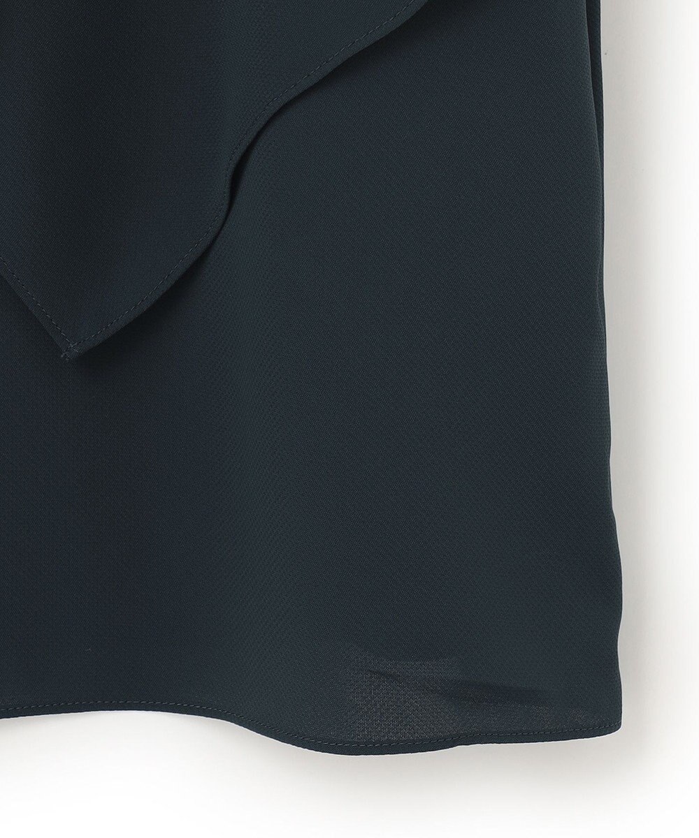 ICB 【洗える】 Back Satin Amunzen フリルブラウス 