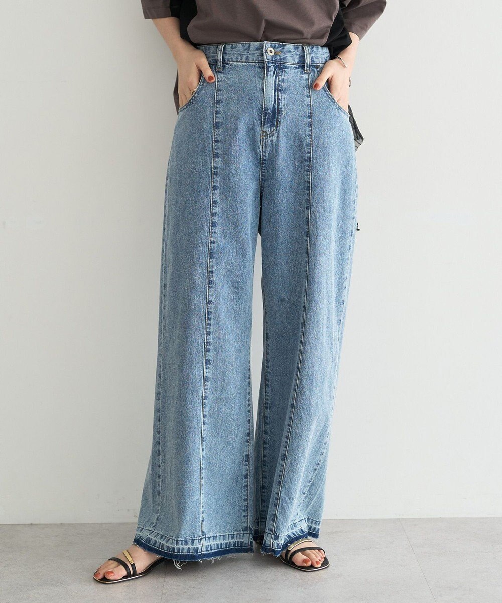 YECCA VECCA 綿麻バギーデニムパンツ 