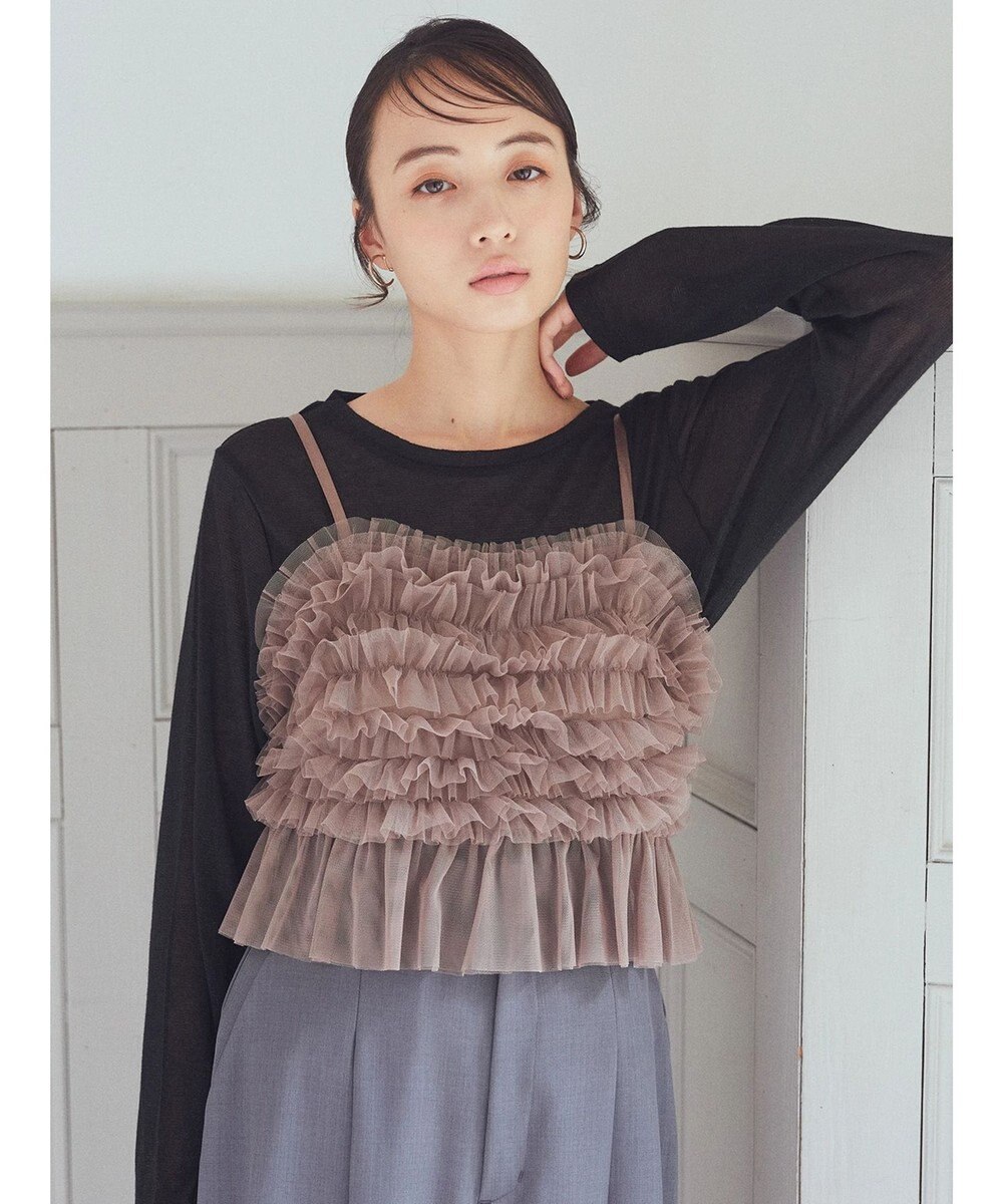 earth music&ecology チュールビスチェ 