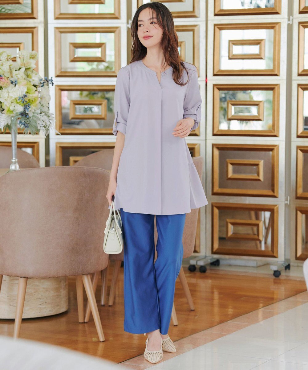 Tiaclasse 【選べる2Type】スキッパーシャツチュニック 