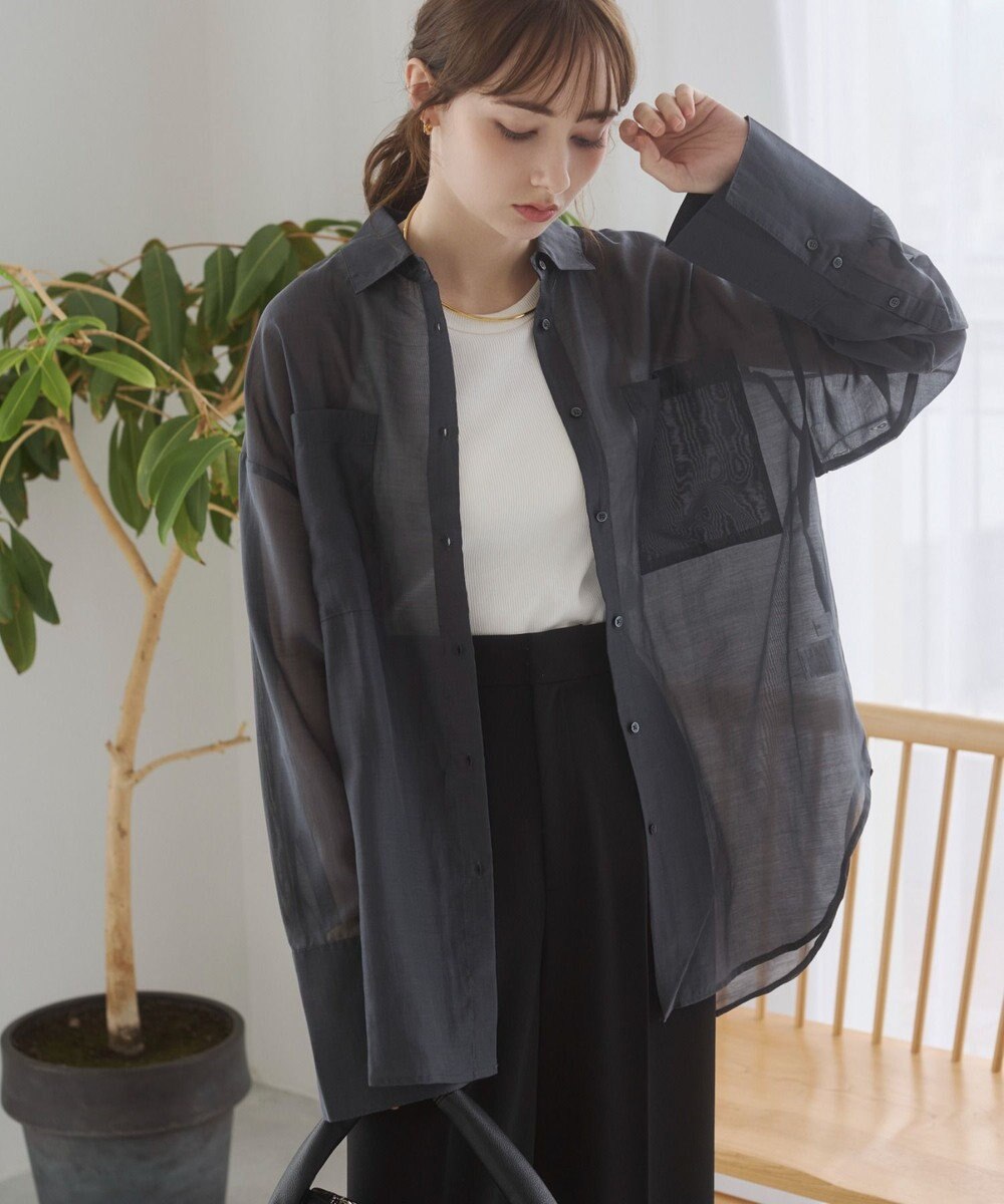 WEGO 【ANGIE VINTAGE】シアーシャツ 