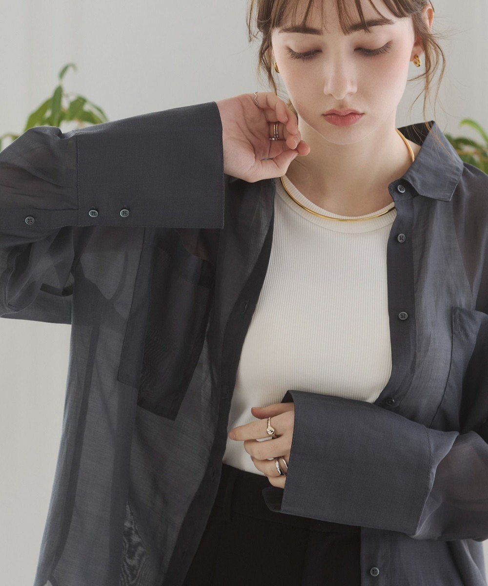 WEGO 【ANGIE VINTAGE】シアーシャツ 