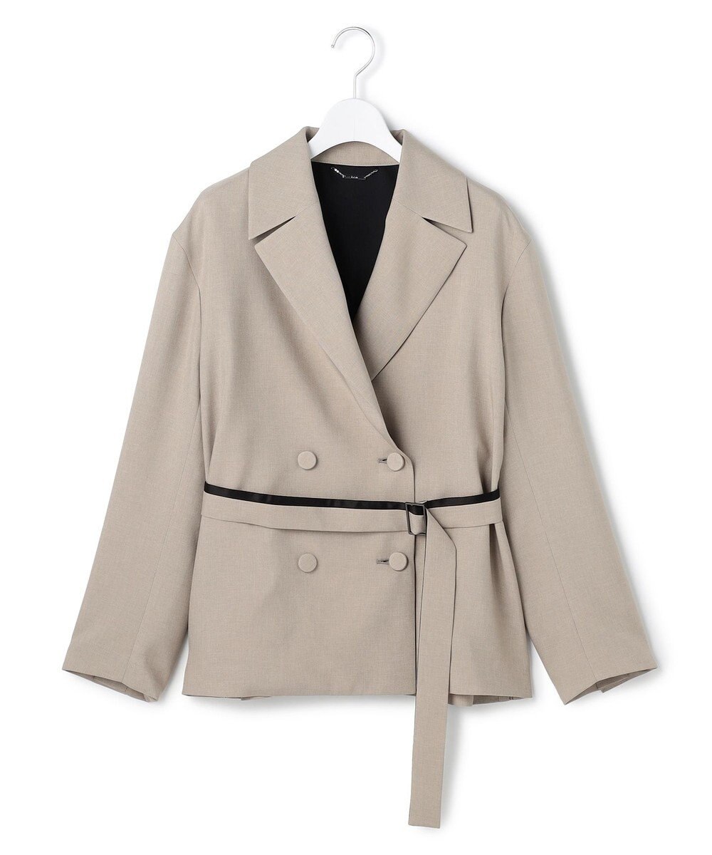 ICB 【WEB＆一部店舗限定】 SerikaWorsted トレンチ型ショートコート 