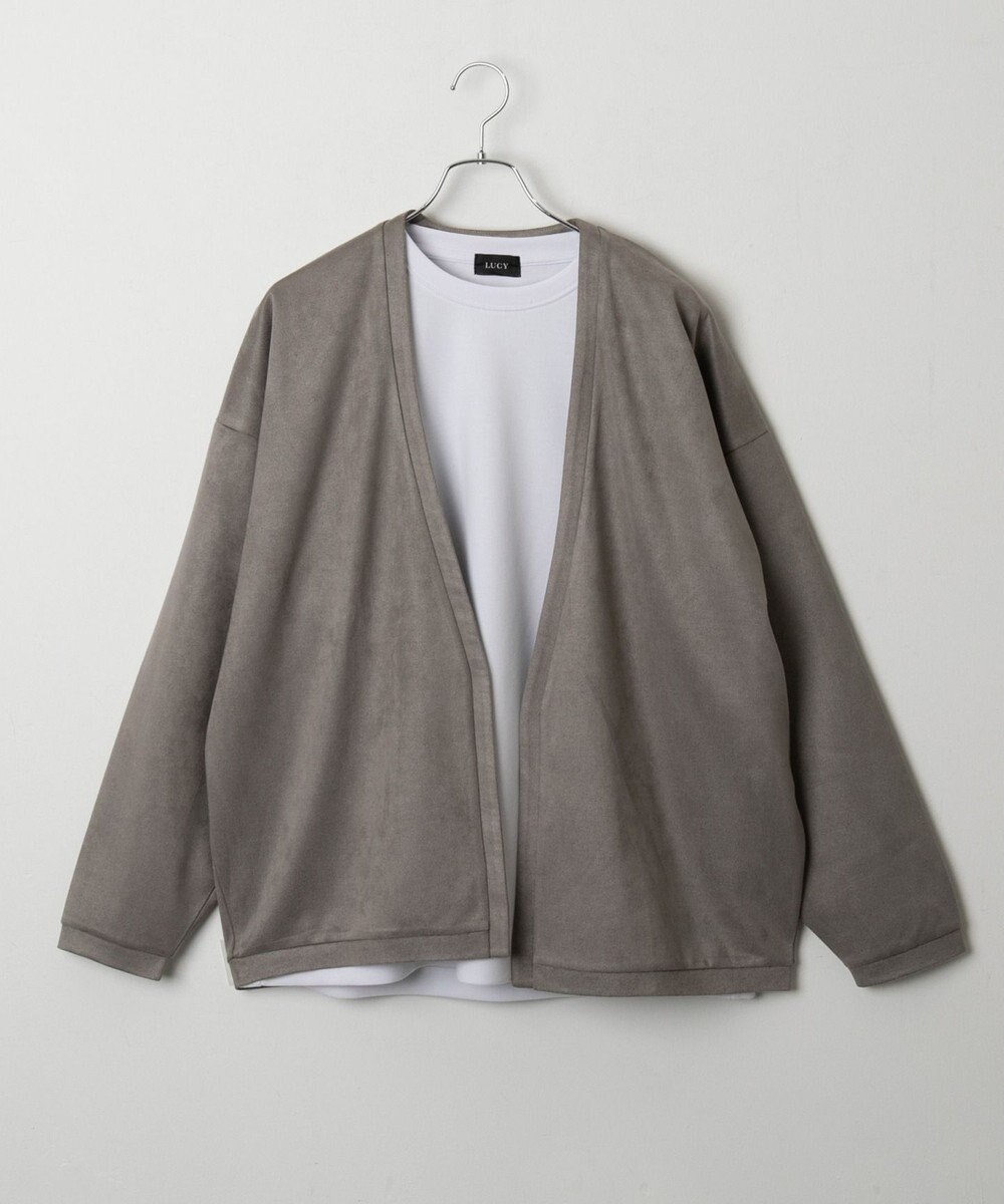 WEGO 【2点SET】フェイクスウェードアンサンブルカーディガン 