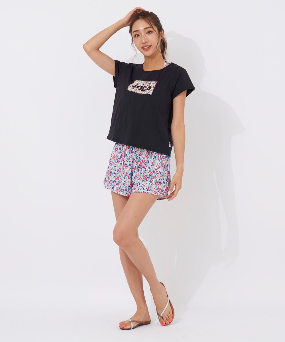 OP／FILA 【FILA】ロゴTシャツ付き水着 ４点セット 