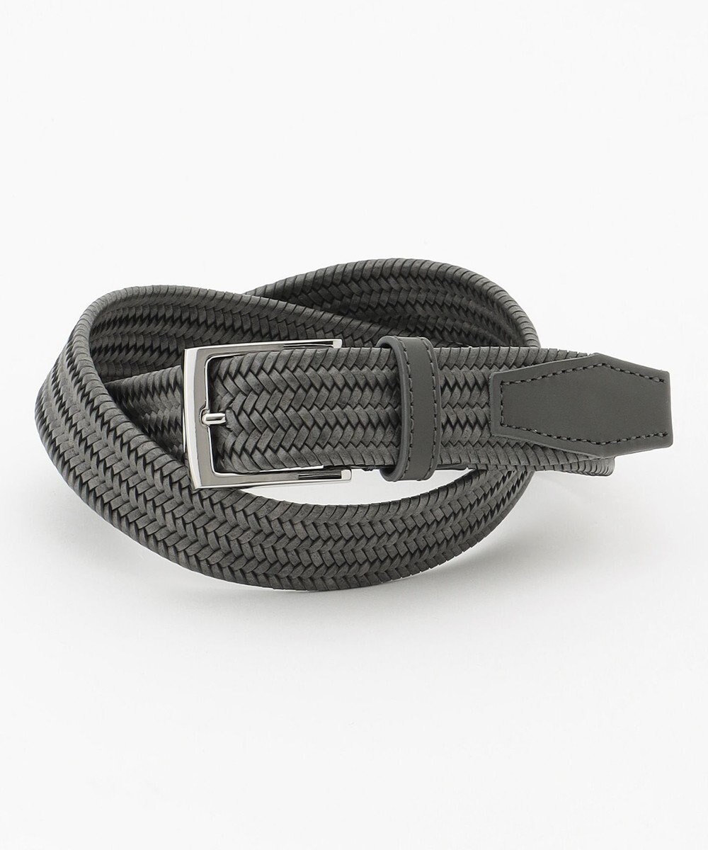 JOSEPH HOMME 【イタリア素材使用/日本製】レザーメッシュストレッチ　ベルト 