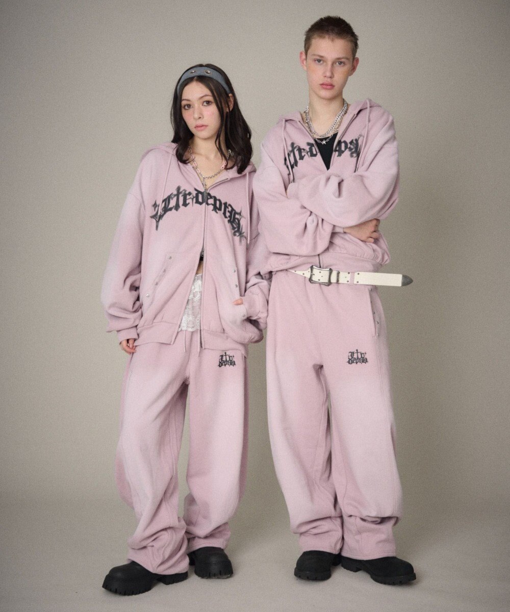 WEGO 【ユニセックス着用ITEM/ウエストゴム】ロゴスウェットパンツ 