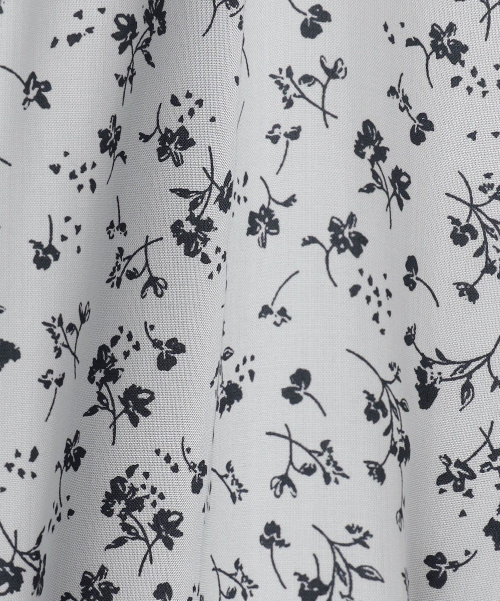 J.PRESS LADIES 【洗える】 スパンローンフラワー バンドカラー ワンピース 