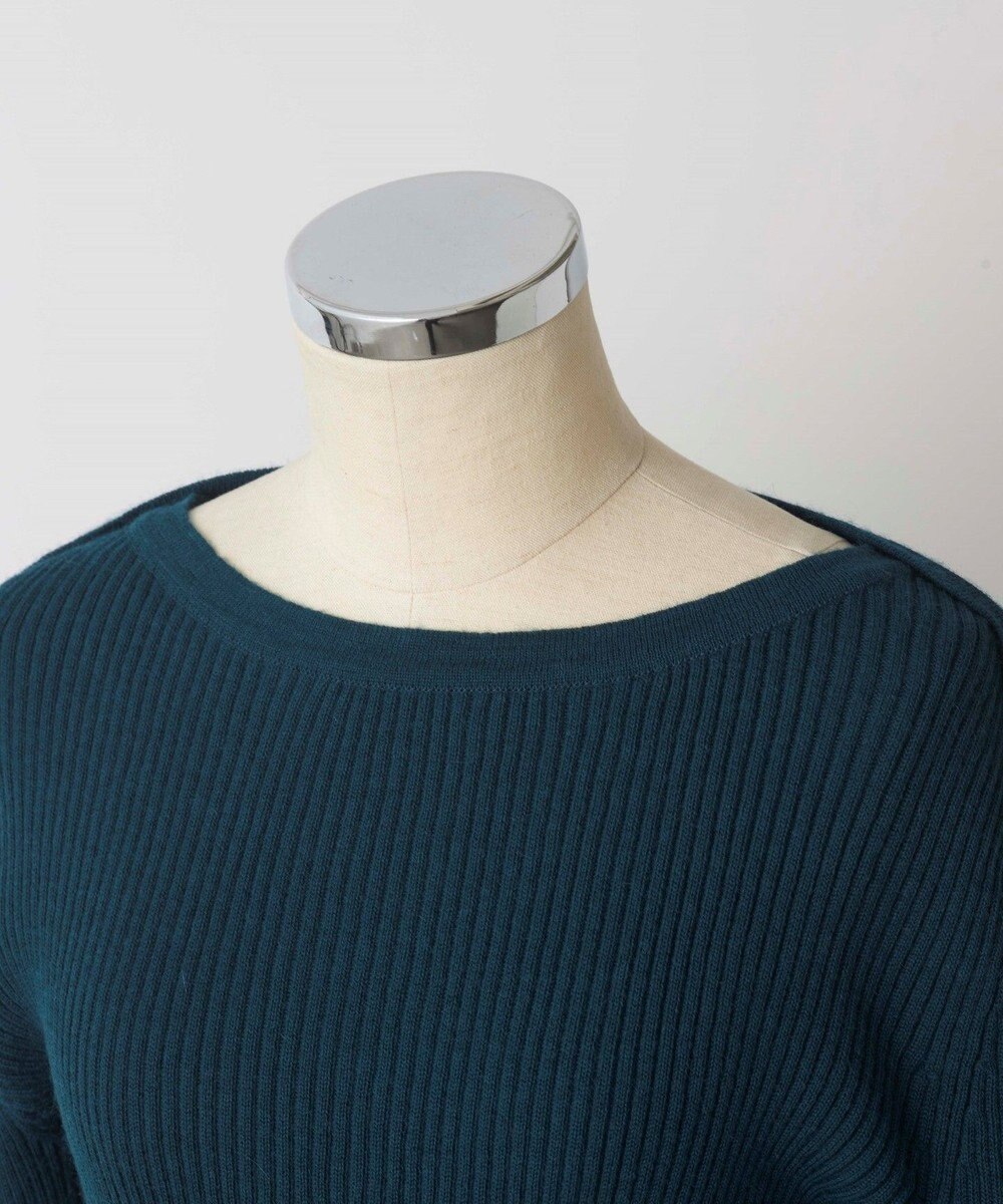 TOQUE 〈大草直子さんアドバイザー〉ベビーアルパカ ミドルゲージ ボートネックニット 