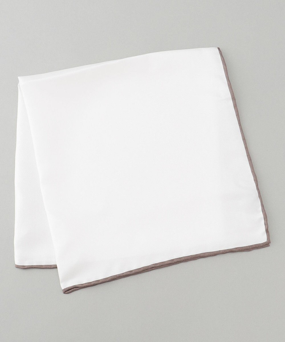 GOTAIRIKU 首にも巻ける【2WAY/日本製】シルク100% ポケットチーフ 